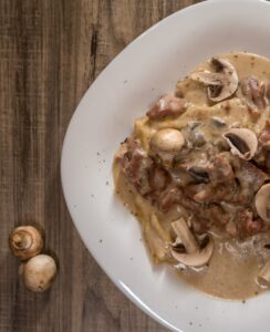 Crepe stroganoff